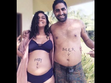 Pics: Shveta Salve Flaunts Her Baby Bump In Bikini