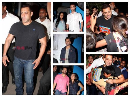HEART-TOUCHING PICS! Post Dinner With Celebs, Salman Khan Is Spotted Donating Money To Poor Kids