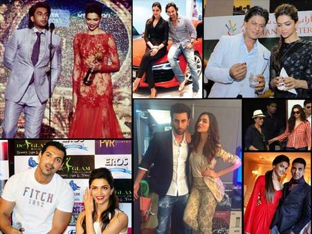 Everyone's Favourite! Deepika Padukone's Wow Pictures With Co-stars SRK, Ranveer, Akki & Others