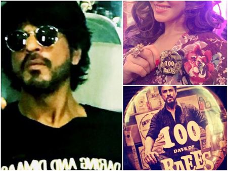 Check Out Shahrukh Khan, Sunny Leone's Selfies On The Sets Of Raees!