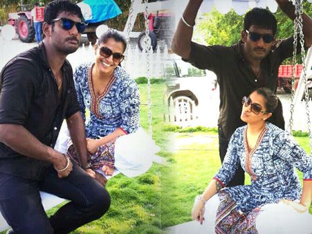 IN PHOTOS: Vishal Hints At Marrying Varalaxmi Sarathkumar Post His Nadigar Sangam Commitments?