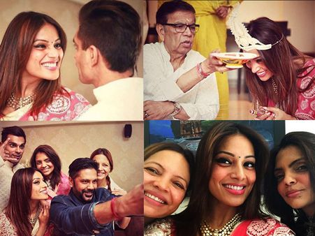 The Fun Begins! New Pictures From The Beautiful Wedding Pooja Of Bipasha Basu & Karan Singh Grover