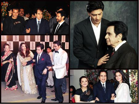 Heart Touching! SRK, Aishwarya, Ranbir, Katrina & B-town Celebs' Rare B'ful Pics With Dilip Kumar!