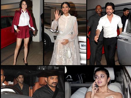 Not To Be Missed! Shahrukh Khan, Alia Bhatt, Ranbir Kapoor, Kangana & Others Party Together (Pics)