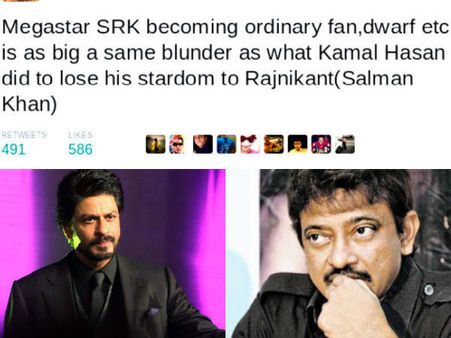Outrageous! Ram Gopal Varma ATTACKS Shahrukh Khan; Says He Will Lose His Stardom To Salman Khan!