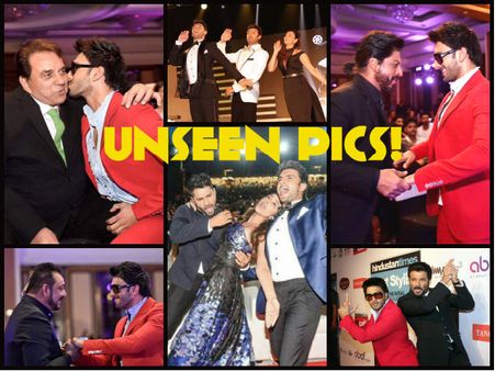 UNSEEN PICS! Ranveer Singh's Bonding With SRK, Dharmendra, Big B & Others During TOIFA & HT Awards!