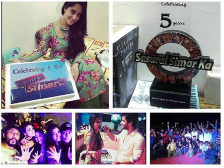 SEE PICS: Sasural Simar Ka Completes 5 Years; Dipika Kakar Throws A Party