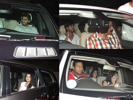 It's Movie Time! Shahrukh Khan, Madhuri, Arjun & Other Stars At The Special Screening Of Fan (Pics)