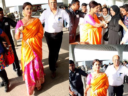 Damn Beautiful! Aishwarya Rai Spotted At The Airport, Looks Breathtaking In Saree (Pictures)