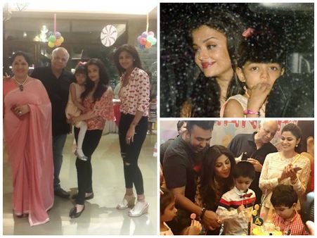 Lovely Pictures: Aishwarya Rai, Aaradhya & Other Celebs At Shilpa Shetty's Son's Birthday Party