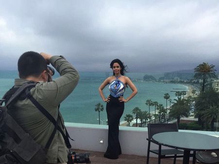 Mesmerising! FIRST Picture Of Mallika Sherawat From Cannes Film Festival 2016
