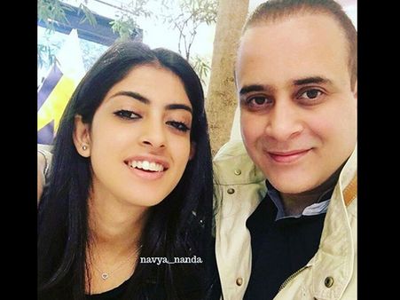 Daddy's Little Girl: Navya Naveli Nanda Shares A Picture With Her Father, Looks Pretty In Black