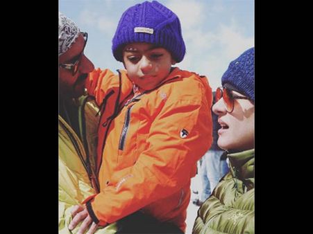 Not To Be Missed! Ajay Devgn Shares An Adorable Picture With Son Yug & Wife Kajol