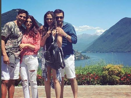 Pictures! Akshay Kumar & Twinkle Khanna Holidaying In Switzerland