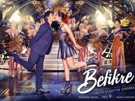 Charming Poster! Befikre Showers Lots Of Kisses & Love