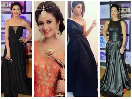 Gold Awards 2016: Divyanka, Hina, Sriti, Mouni & Devoleena - Beauties Who Stole The Show… [PICS]