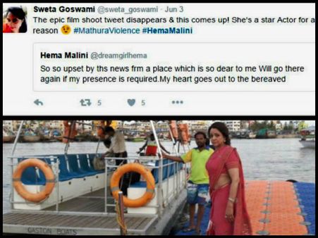 Hema Malini Gets Furious As Twitteratis Troll Her For Posting Photoshoot Pics Amidst Mathura Clashes