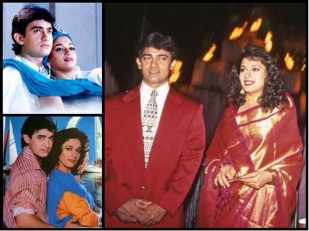 Naughty Incident! When Madhuri Dixit Chased Aamir Khan With A Hockey Stick