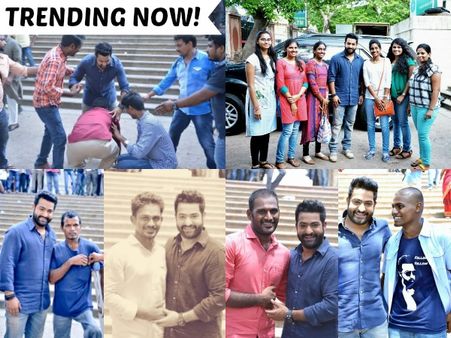 PHOTOS From Janatha Garage Sets: The Love Is Mutual Between NTR & His Fans