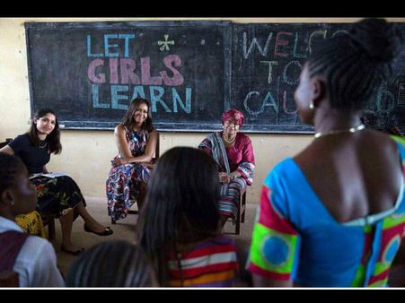Freida Pinto Meets The First Lady Of US Michelle Obama, For the 'Let Girls Learn' Initiative!