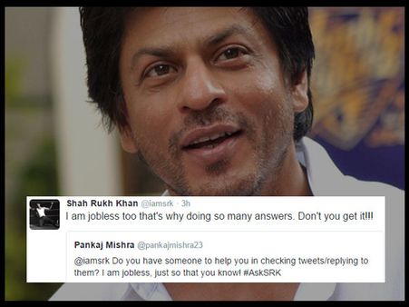 Hilarious ! Shahrukh Khan's Twitter Replies In His Latest Q&A Session