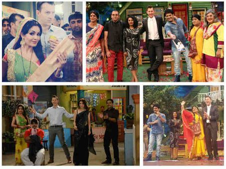 Bhabhi Ji & Kapil Sharma’s Team Clean Bowled By Brett Lee! (PICS)