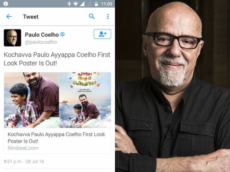 WOW! Paulo Coelho Shares Filmibeat's Story On Kochavva Paulo Ayyappa Coelho