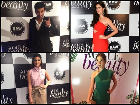 Hot Pictures Ahead! Katrina Kaif, Ranbir Kapoor, Mahira Khan & Others At Vogue Beauty Awards 2016
