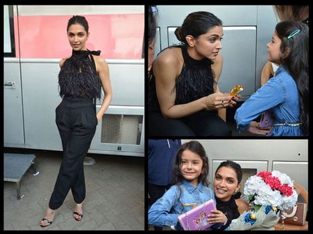 Such A Hottie! Deepika Padukone Looks Gorgeous In Black; Her Adorable Pictures With A Little Fan