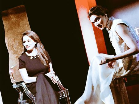 Bewitching Pictures! Deepika Padukone & Madhuri Dixit Spotted Sharing Beautiful Moments Together..