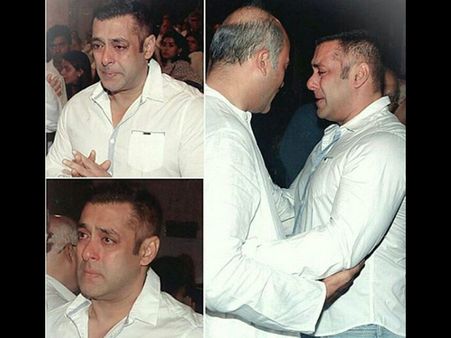 Sad! Salman Khan Couldn't Control His Tears, Breaks Down At Rajjat Barjatya’s Prayer Meet