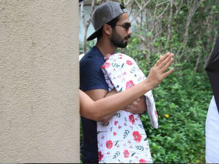 FIRST PICTURE! Shahid Kapoor Spotted With His Newborn Baby Sans Wife Mira Rajput!