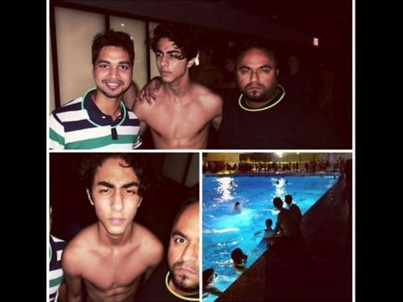 Aryan Khan Flaunts His Abs At A Pool Party!