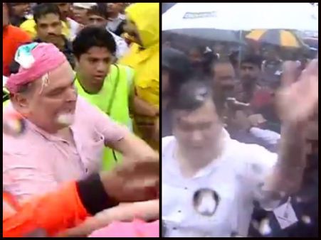 Shocking Video! Rishi Kapoor Misbehaves With A Fan, Randhir Kapoor Slaps A Journalist!