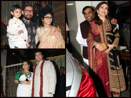 Aamir Khan’s Star-studded Diwali Bash! Mukesh & Nita Ambani’s Appearance Stole The Limelight [Pics]