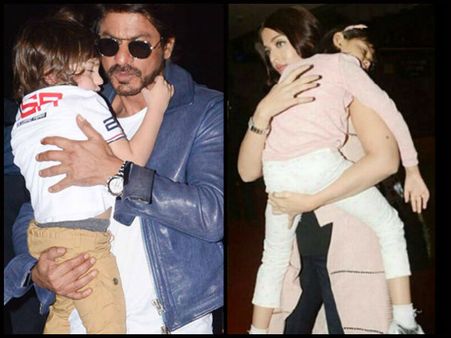 DITTO! AbRam-Shahrukh Khan's Latest Airport Pictures Remind Us Of Aaradhya-Aishwarya Rai Bachchan