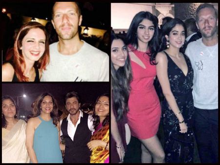 Pictures: Coldplay Frontman Chris Martin Parties With Shahrukh Khan, Jhanvi Kapoor & Other Celebs!