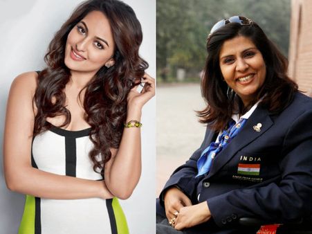 Wow! Sonakshi Sinha Has A 'Fan Moment' With Deepa Malik
