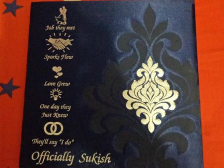 It's A Royal Blue Wedding Card For Kishwer Merchant & Suyyash Rai! (PIC)
