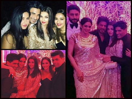 NEW INSIDE PICS: Aishwarya Rai Bachchan Bonds With SRK, Madhuri & Katrina At Manish Malhotra's Bash!