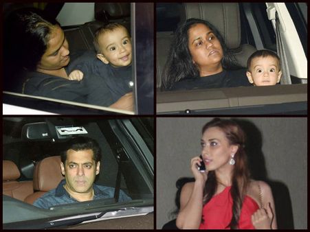 Sweet Pictures: Salman Khan's Little Nephew Ahil Stole The Thunder From Him & Iulia Vantur!
