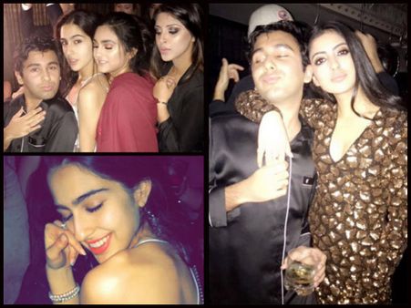 PICS! Saif's Daughter Sara Ali Khan Looked HOTTER Than Navya Naveli Nanda At The Latter's B'day Bash