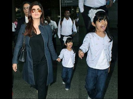 Spotted! Akshay Kumar's Daughter Nitara's Funny Antics At The Airport Caught On Camera [Pictures]