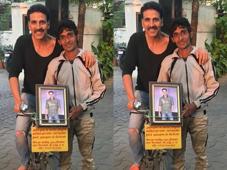 Crazy! Akshay Kumar’s Fan Cycles From Haridwar To Mumbai Just To Meet Him!