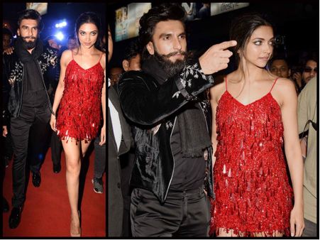 LOVE BIRDS! Deepika Padukone & Ranveer Singh Walk Hand In Hand Post xXx Special Screening [Pictures]