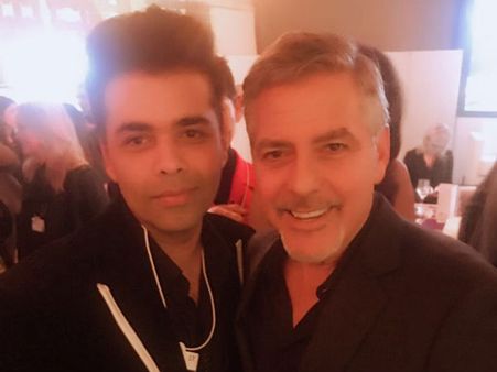 Karan Johar Poses For An Epic Picture With George Clooney!