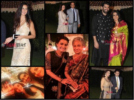 OH MY! Katrina, Preity, Madhuri, Dia, Alia, Sidharth & Others Attend A Wedding Reception [Pictures]