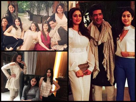 PICS: Sridevi's Daughter Jhanvi Kapoor Parties With Sonakshi Sinha, Kriti Sanon & Manish Malhotra!