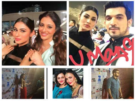 Mouni Roy, Arjun Bijlani, Karan Patel, Nora Fatehi & Other TV Actors At Umang 2017 (PICS)