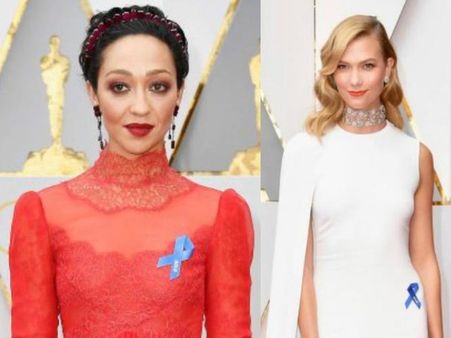 Oscars 2017: Celebs Wear Blue Ribbon To Protest Against Trump At The Red Carpet